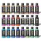 ABEIER Metallic Acrylic Paint, Set of 24 Metallic Colors in 2oz/60ml Bottle, Rich Pigments, Non Fading, Non Toxic Paints for Artist, Beginners & Kids Painting on Rocks Crafts Canvas Wood, Fabric&Stone